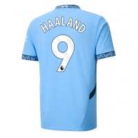 Maglia Calcio Manchester City Erling Haaland #9 Prima Divisa 2024-25 Manica Corta